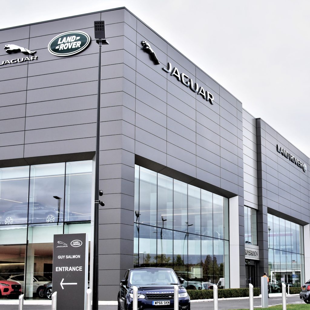 Jaguar Land Rover Showroom, Sunbury A2O Cladding