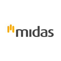 Midas Construction - Logo - White In Square
